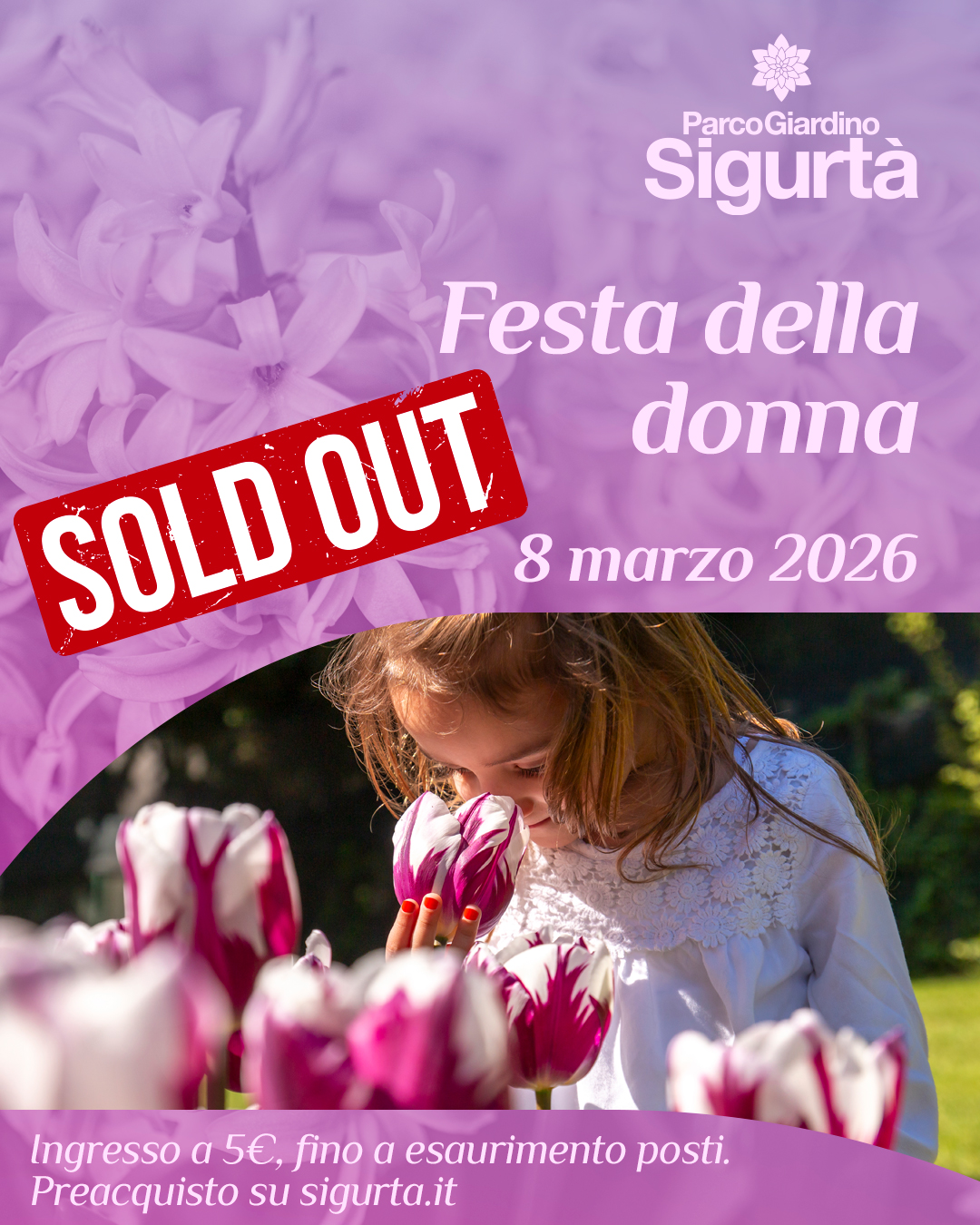 parco sigurta - festa della donna sold ut